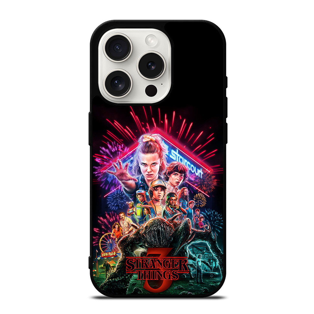 STRANGER THINGS 3 SERIES iPhone 15 Pro Case